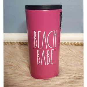 NWT RAE DUNN "BEACH BABE" INSULATED SLIM-CAN COOLER